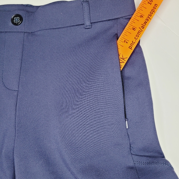 Betabrand 7-Pocket Pants Yoga Women's Medium Long Bootcut Navy Classic Pull On - Picture 10 of 13